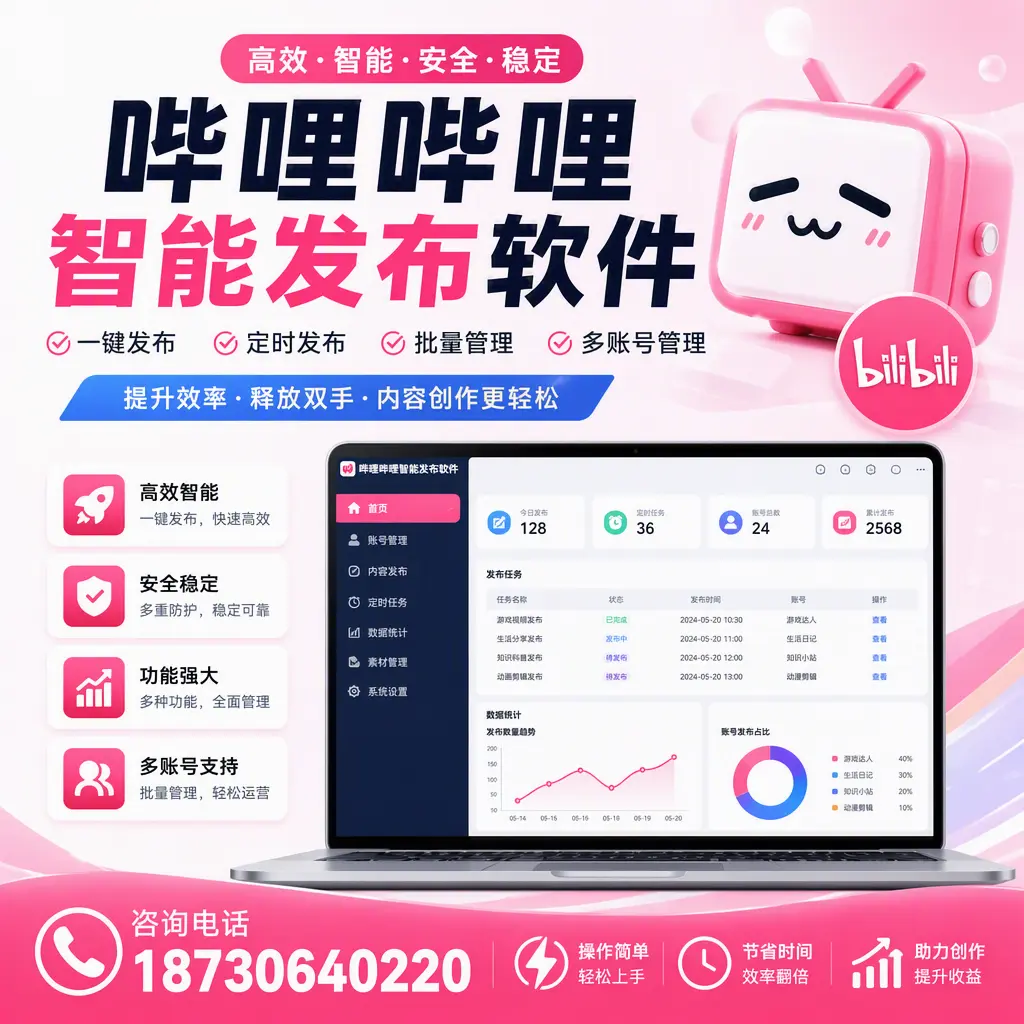 提升内容质量的秘诀:哔哩哔哩智能发布软件在 阜阳 的应用